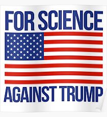 Für die Wissenschaft gegen Trump Poster