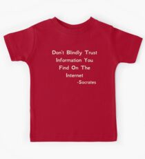 Socrates quote Kids Tee
