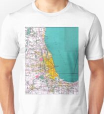 Chicago Map Unisex T-Shirt