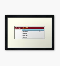 Status: LARP Framed Print