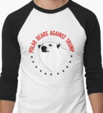 Polar Bears Against Trump Men's Baseball ¾ T-Shirt