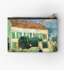 Vincent van Gogh Weißes Haus in der Nacht Täschchen