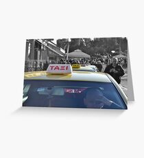 Taxi Greeting Card
