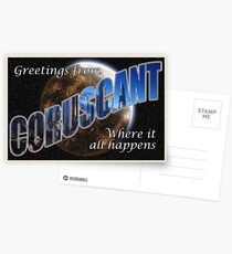 Coruscant Postkarte Postkarten
