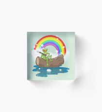 The Rainbow Connection Acrylic Block