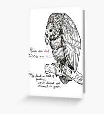 vulture valentine Greeting Card