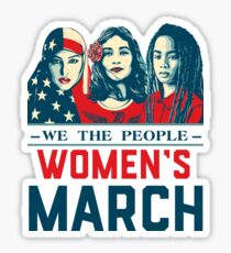women's march t shirt Sticker