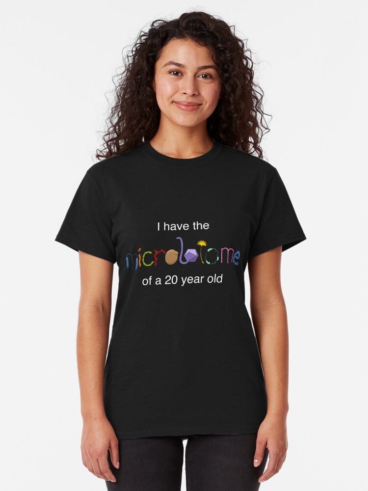 Alternate view of Young microbiome for dark shirts Classic T-Shirt
