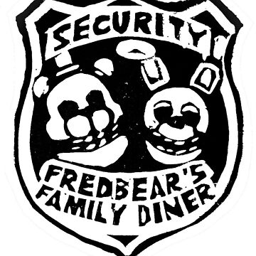 Five Nights at Freddy's Fredbear's Family Diner Security Badge Sticker for  Sale by pinjann