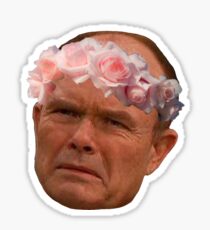 red forman (flower crown) Sticker