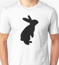 Schwarzer Hase Unisex T-Shirt