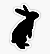 Black bunny Sticker