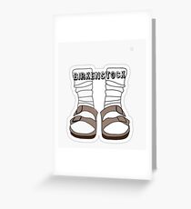 Tarjeta de felicitación Birkenstocks