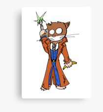 Doctor cat Canvas Print