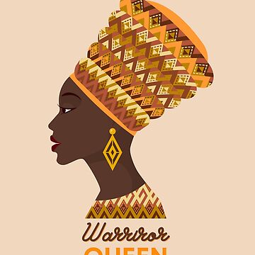 Artwork thumbnail, Warrior Queen Afro Women by ehsmgup