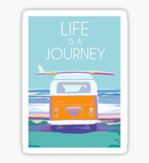 life is a journey Sticker