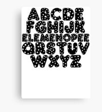 Elemenopee Alphabet Funny Canvas Print