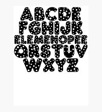 Elemenopee Alphabet Funny Photographic Print
