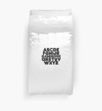 Elemenopee Alphabet Funny Duvet Cover