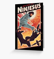 The Jesus Ninja Greeting Card