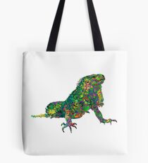 PSYCHEDLIC IGUANA Tote Bag