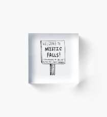 The vampire diaries-Mystic Falls Acrylic Block
