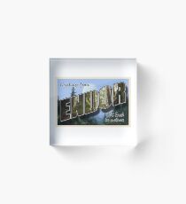 Endor Postcard Acrylic Block