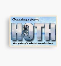 Hoth Postcard Canvas Print
