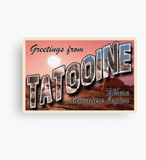 Tatooine Postcard Canvas Print