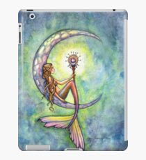 "Mermaid Moon" Mermaid Art by Molly Harrison iPad Case/Skin