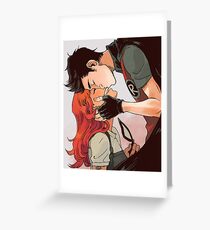 Robin and Starfire Greeting Card