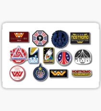 NOSTROMO WEYLAND-YUTANI CORP SULACO , ALIEN , ALIENS - Set of 13 Stickers , Digitaly Printed on a ORAFOL media with size 53 x 33 cm Sticker