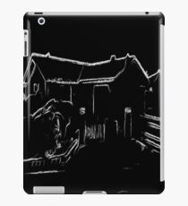 black and white house drawing effect iPad Case/Skin