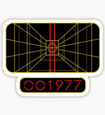 STAY ON TARGET 1977 TARGETING COMPUTER Sticker