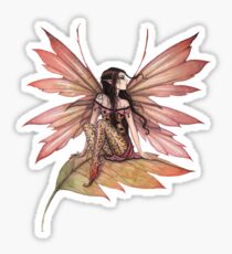 Autumn Drifting Fairy Fantasy Art Sticker