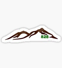 828 Mountain Range Sticker