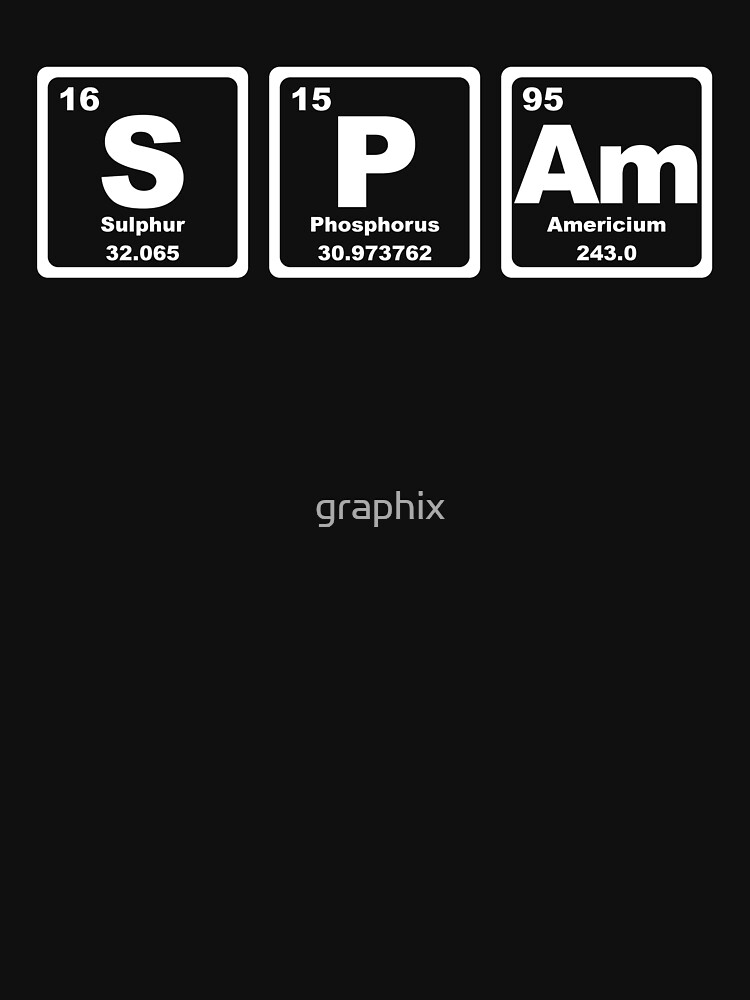 Spam - Periodic Table by graphix