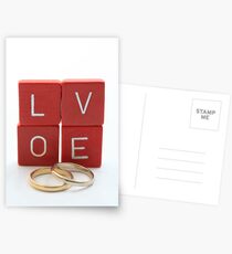 wedding bands = love Postcards