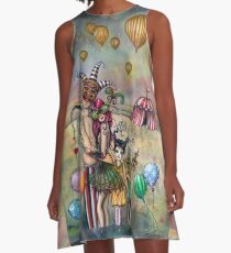 Ten of Cups Tarot Carnival Art from 78 Tarot Fantasy A-Line Dress