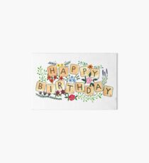 Scrabble Happy Birthday Art Board