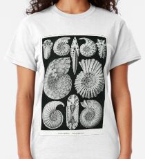Ernst Haeckel Ammonite Fossil Drawings Classic T-Shirt