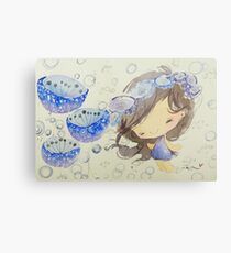 Fen's Art World Jellyfish Metal Print