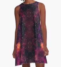 Blood Orchid Galaxy A-Line Dress