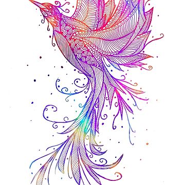 Rainbow Phoenix Tattoo