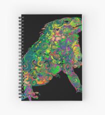 PSYCHEDLIC IGUANA ***find hidden gems in my portfolio*** Spiral Notebook