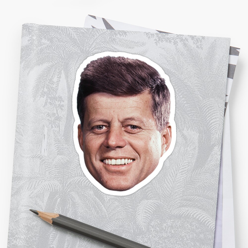 "John F. Kennedy Sticker" Stickers by Reagan McKissick Redbubble