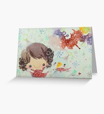 Fen's Art World Winter Wonderland Greeting Card