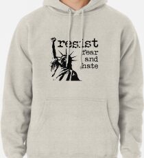 Widerstehen Sie Angst und Hass Hoodie