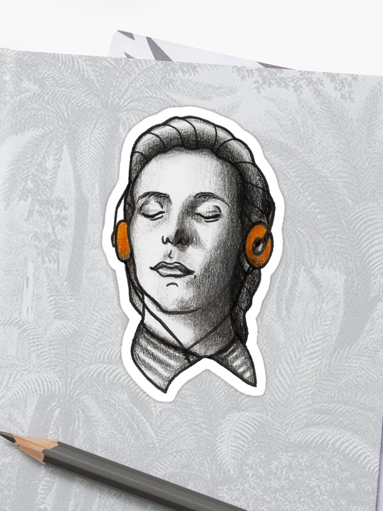 Patrick Bateman American Traditional Tattoo Style Sticker By