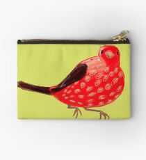 Strawberry Tanager Zipper Pouch